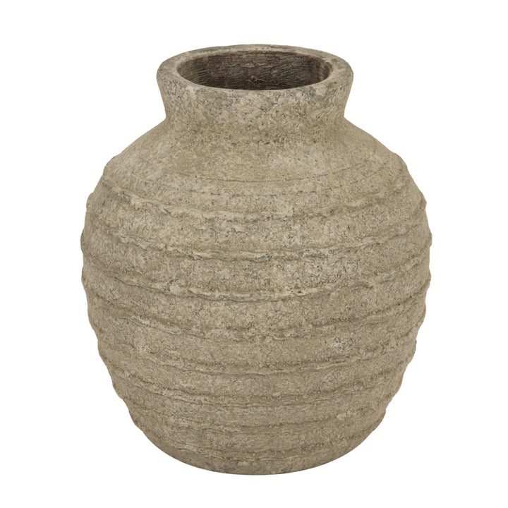 Medium Tuscan Grey Vase by Hill Interiors