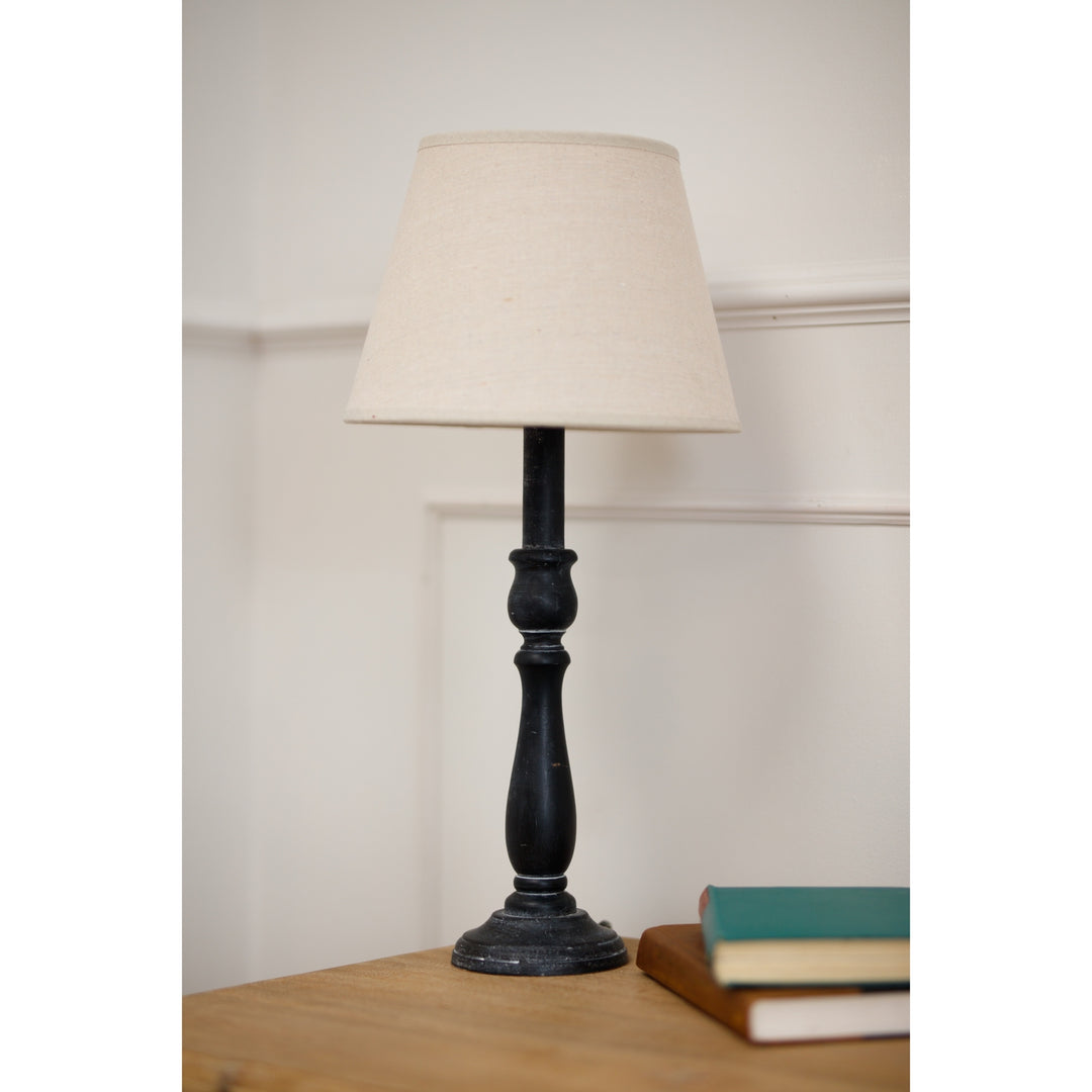 Ravenna Column Table Lamp With Linen Shade by Hill Interiors
