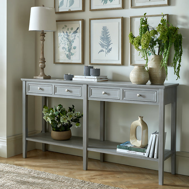 The Serene Collection Four Drawer Console Table by Hill Interiors