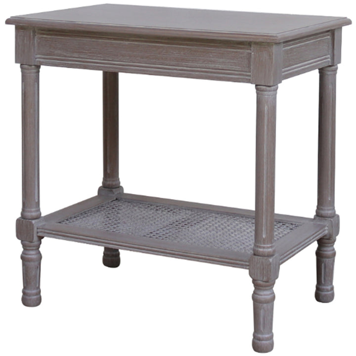 The Serene Rattan Collection Side Table by Hill Interiors