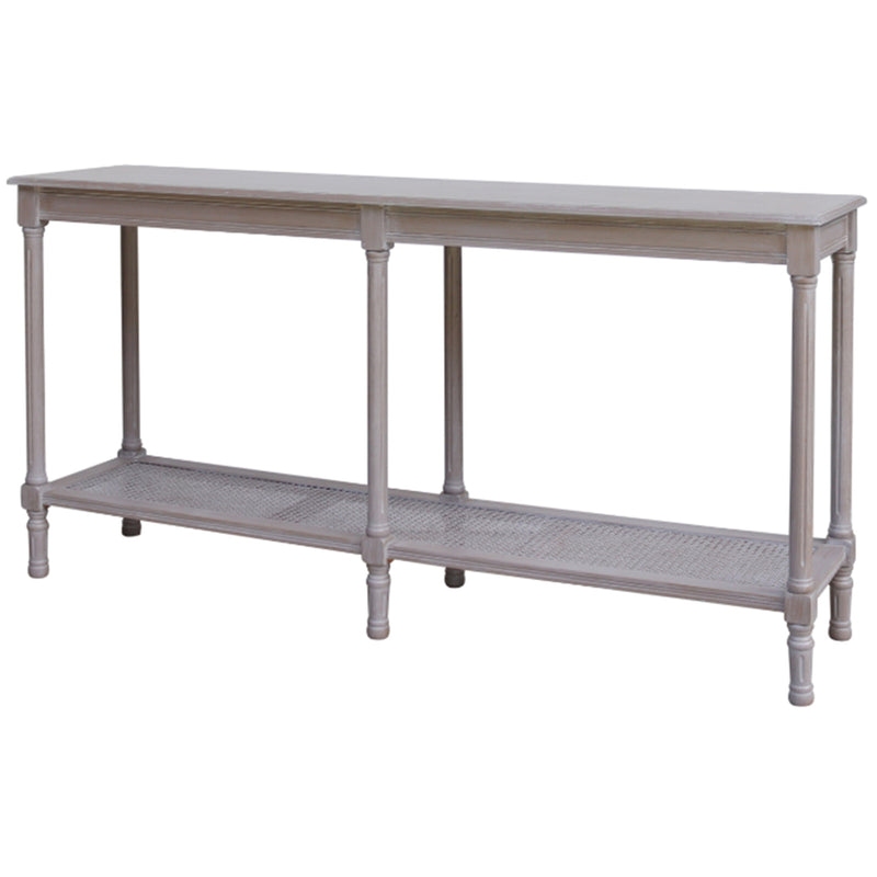 The Serene Rattan Collection Large Console Table by Hill Interiors