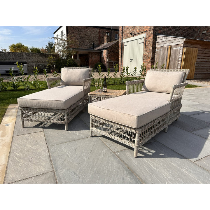 Provence Collection Outdoor Sun Lounger Set by Hill Interiors