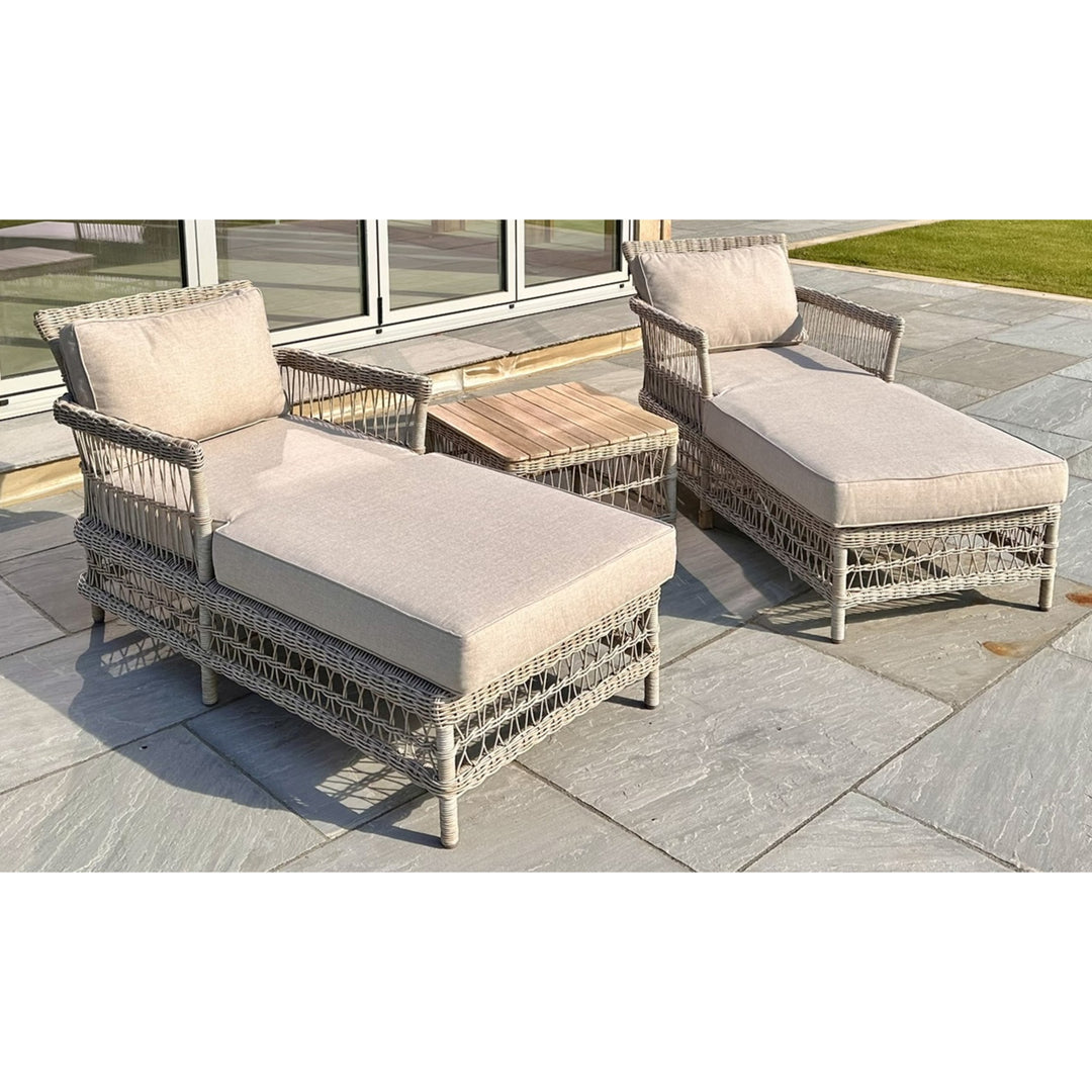 Provence Collection Outdoor Sun Lounger Set by Hill Interiors