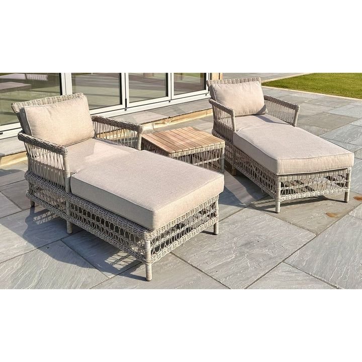 Provence Collection Outdoor Sun Lounger Set by Hill Interiors