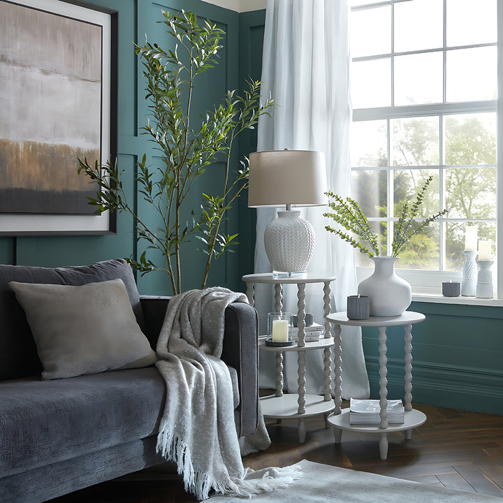 The Camden Collection Tall Round Side Table by Hill Interiors