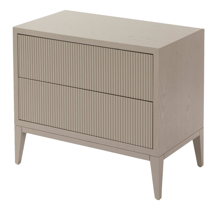 Aster Grey Wide Bedside