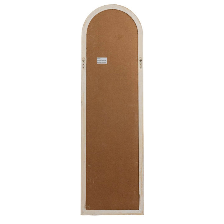 Washed Wood Tall Arched Window Mirror