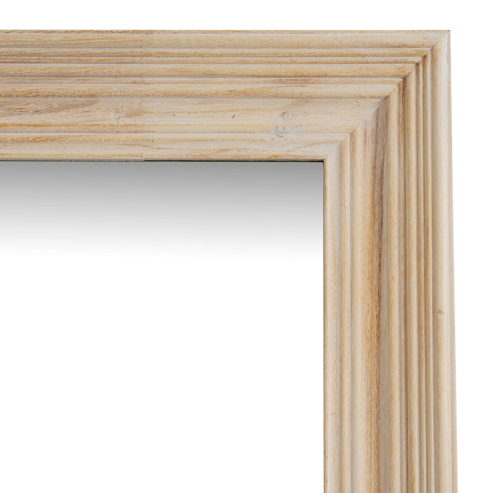 Washed Wood Large Framed Mirror by Hill Interiors