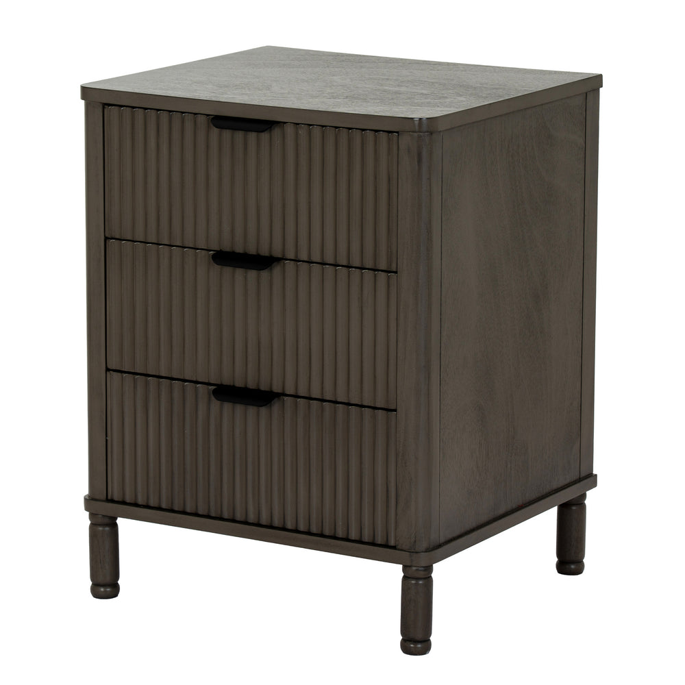 Reed Collection 3 Drawer Bedside Table