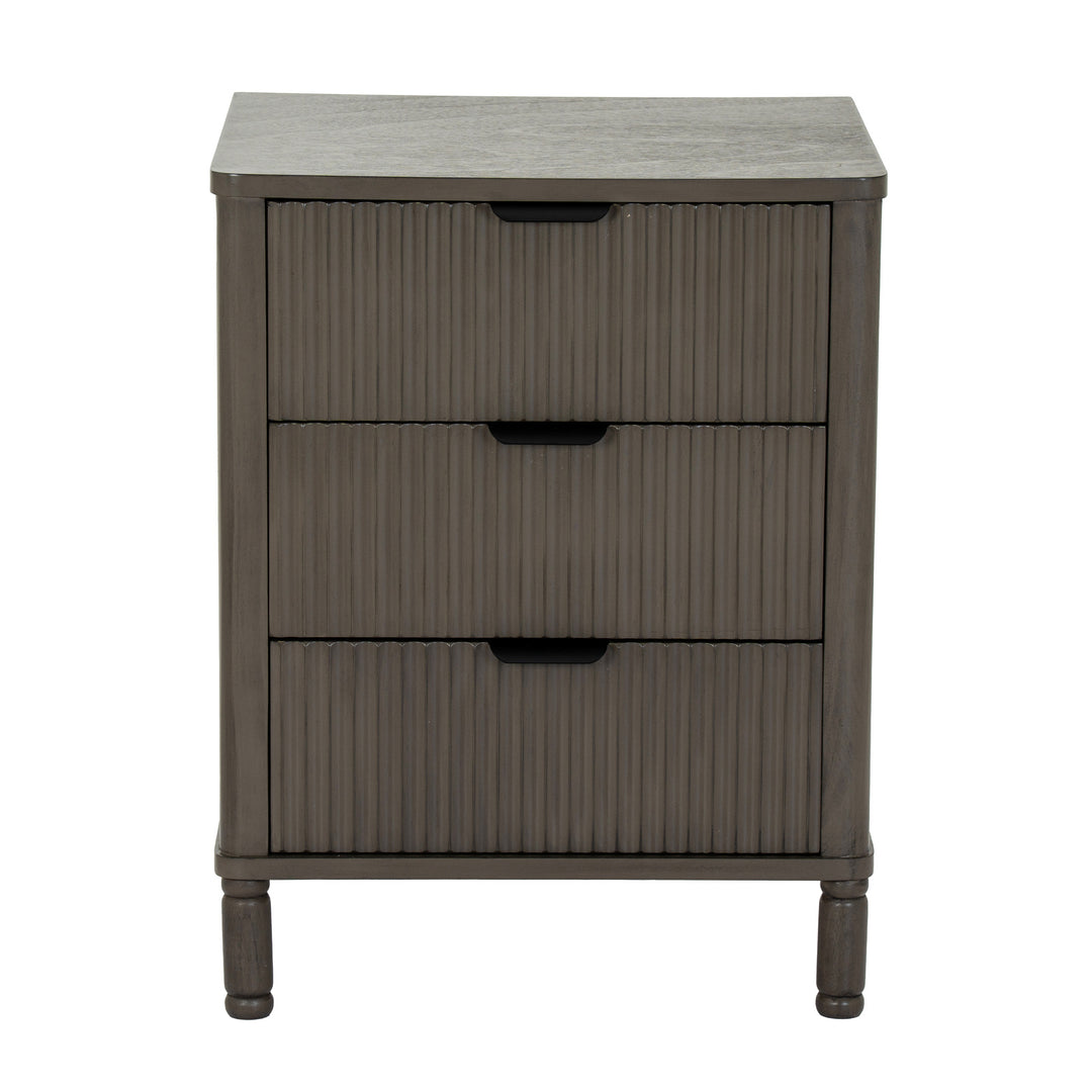 Reed Collection 3 Drawer Bedside Table by Hill Interiors