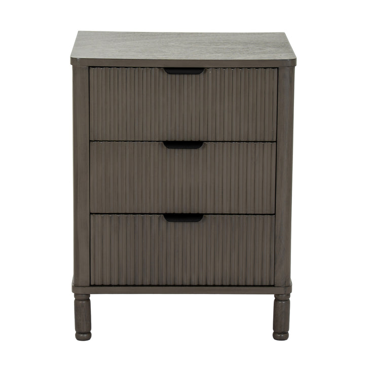 Reed Collection 3 Drawer Bedside Table by Hill Interiors