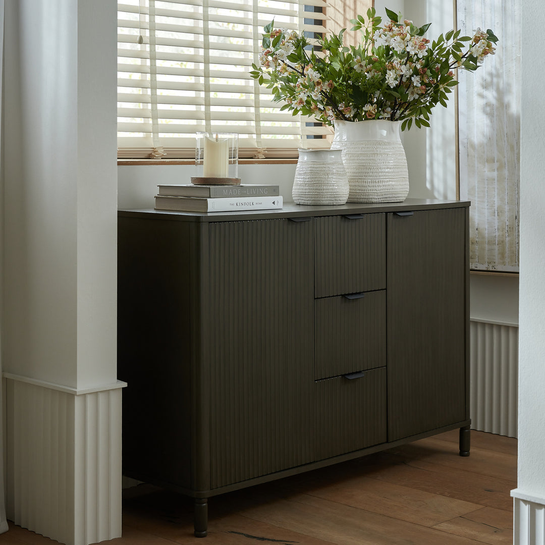 Reed Collection 3 Drawer 2 Door Cabinet by Hill Interiors