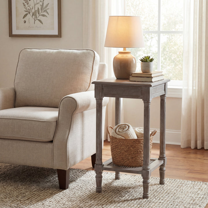 Serene Rattan Collection Small Side Table by Hill Interiors