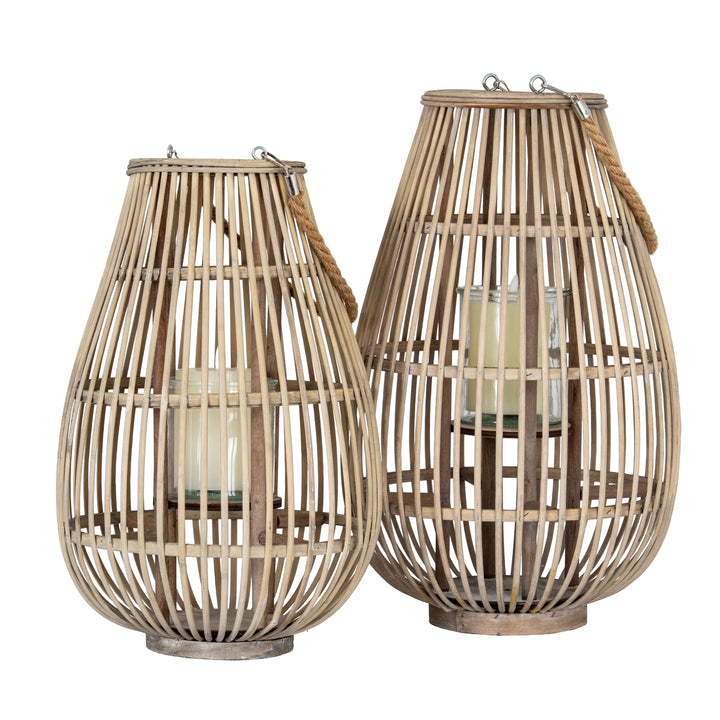 Medium Ellipse Lantern With Glass Holder by Hill Interiors