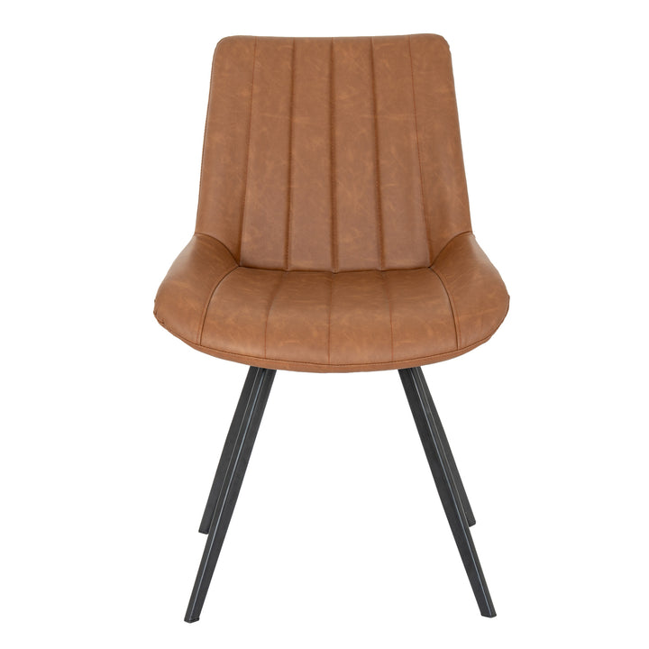 Malmo Tan Swivel Dining Chair by Hill Interiors