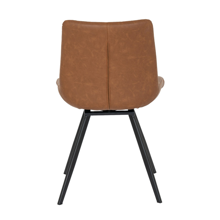 Malmo Tan Swivel Dining Chair by Hill Interiors