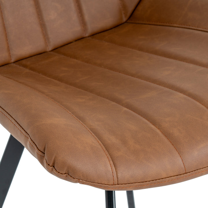 Malmo Tan Swivel Dining Chair by Hill Interiors