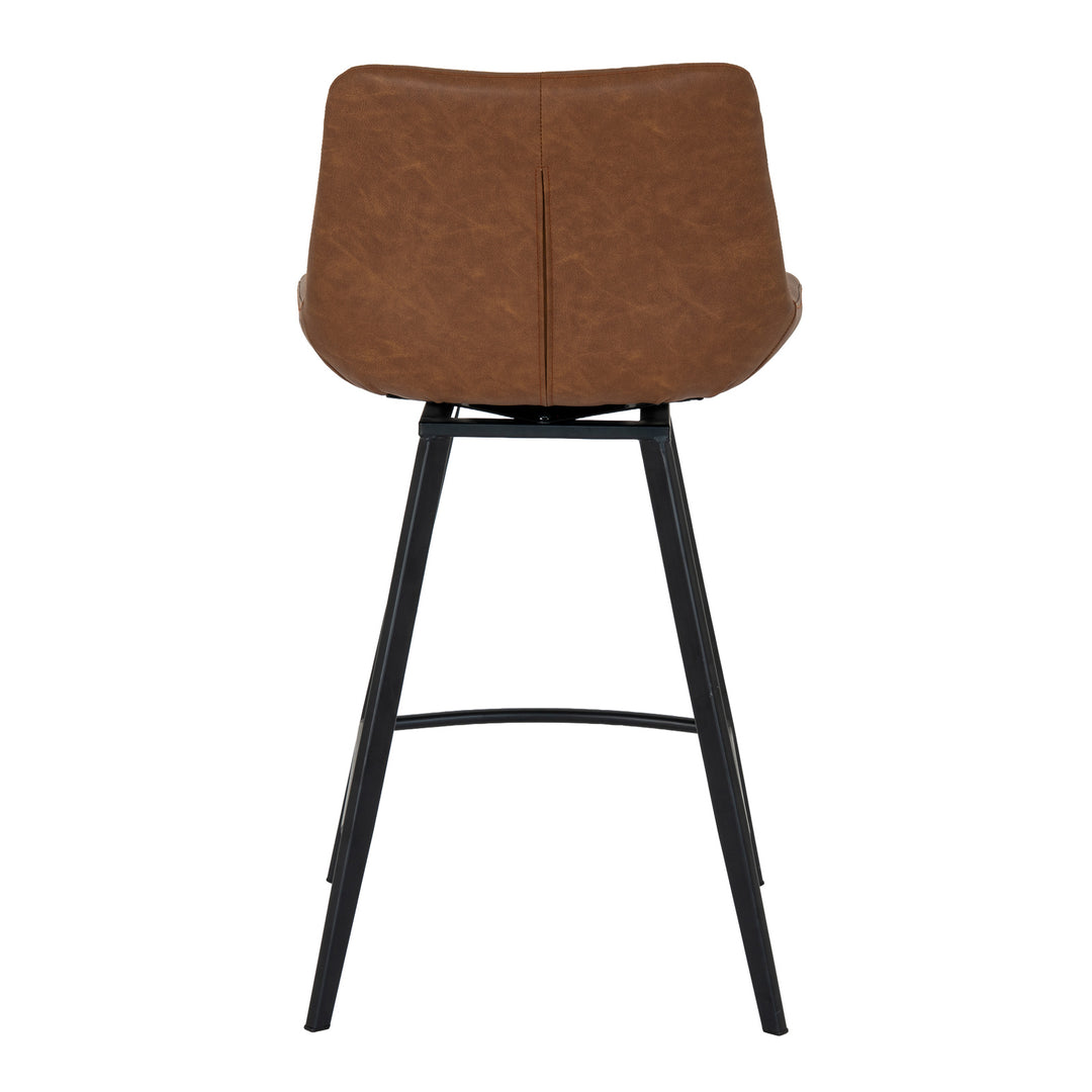 Malmo Tan Swivel Bar Stool by Hill Interiors