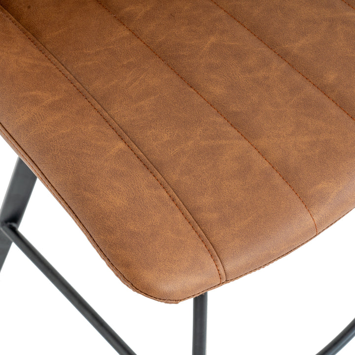 Malmo Tan Swivel Bar Stool by Hill Interiors