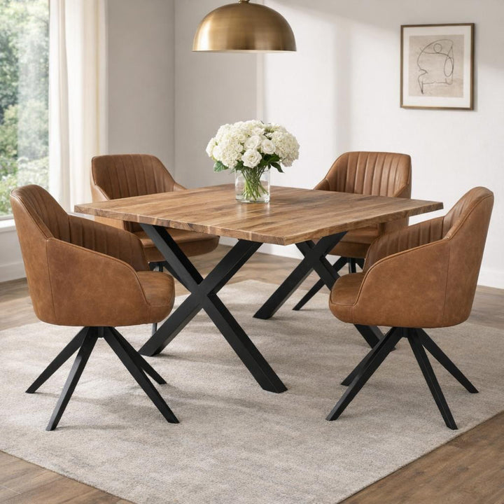 Uppsala Tan Chair by Hill Interiors