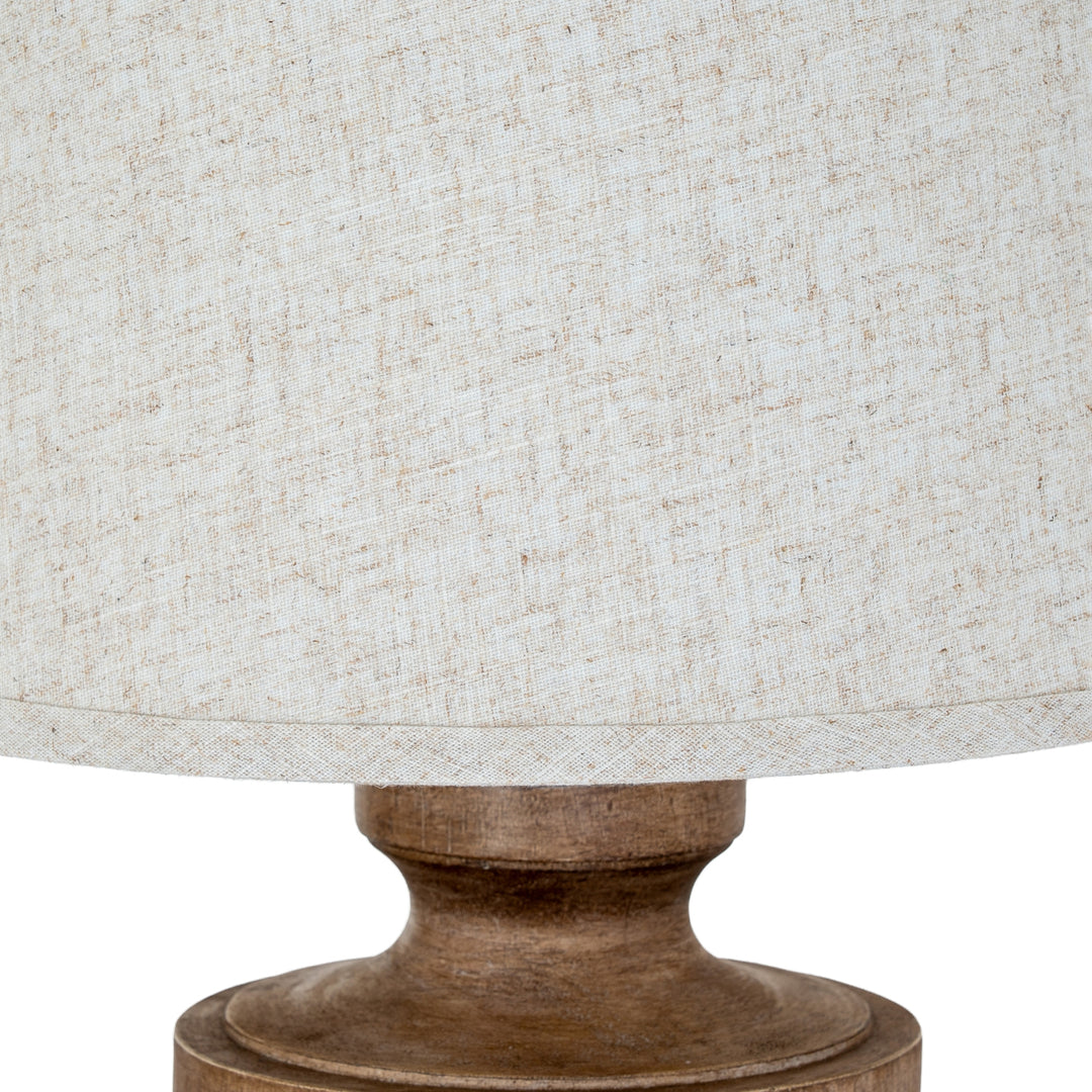 Tassora Table Lamp With Edged Linen Shade by Hill Interiors