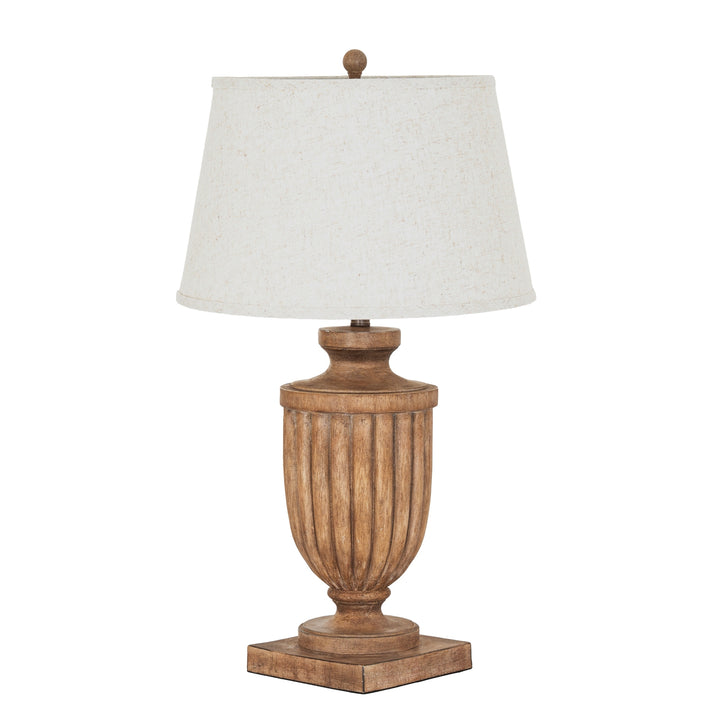 Tassora Table Lamp With Edged Linen Shade by Hill Interiors