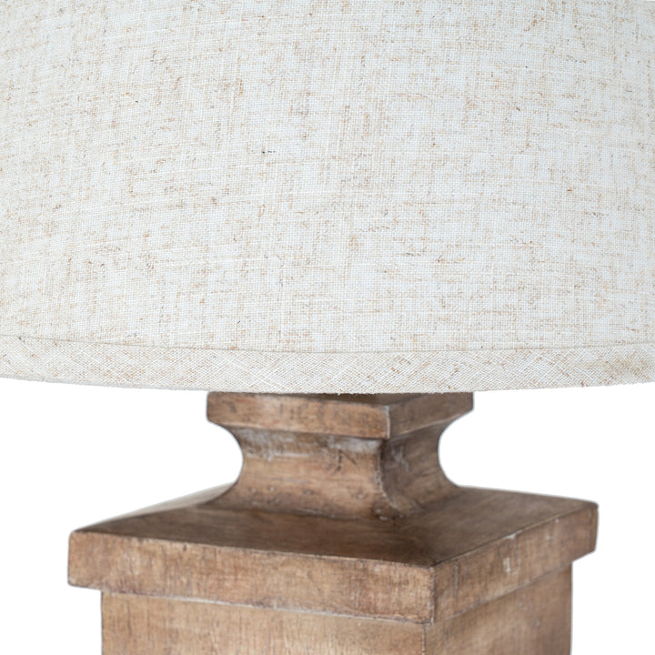 Ravelle Table Lamp With Edged Linen Shade by Hill Interiors