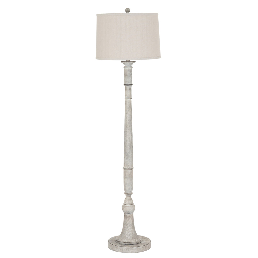 Stella Floor Lamp With Linen Shade by Hill Interiors