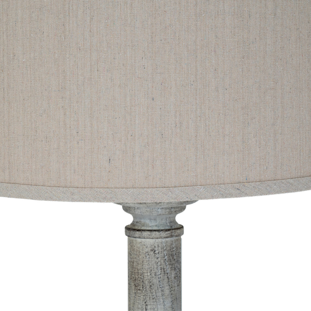 Stella Floor Lamp With Linen Shade by Hill Interiors