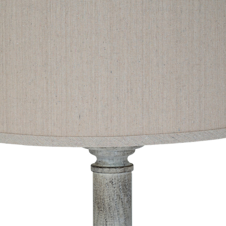 Stella Floor Lamp With Linen Shade by Hill Interiors