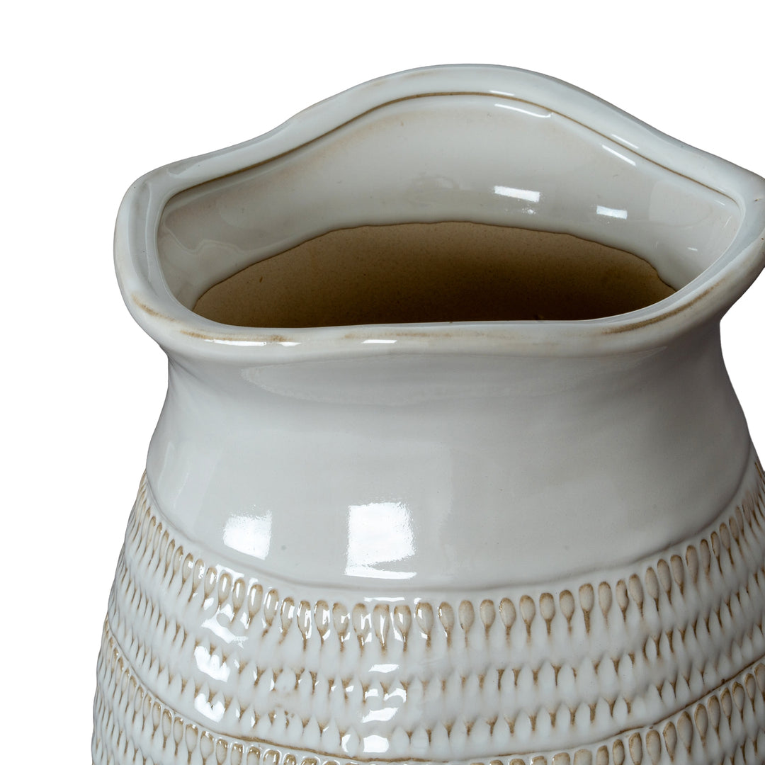 Tava Medium Hewn Vase by Hill Interiors