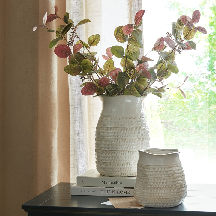 Tava Medium Hewn Vase by Hill Interiors