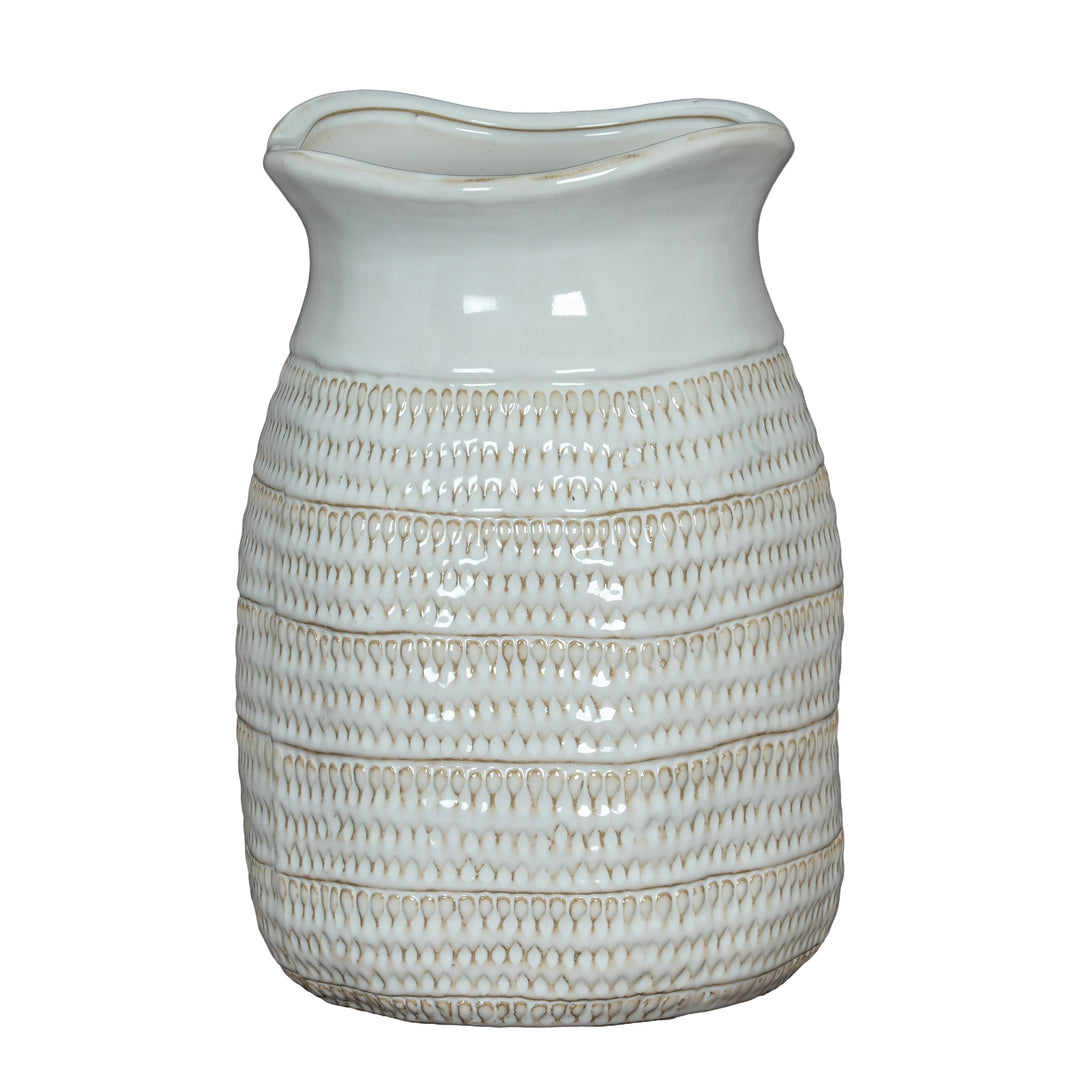 Tava Medium Hewn Vase by Hill Interiors