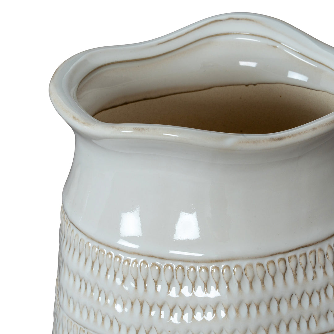 Tava Cylinder Hewn Vase by Hill Interiors