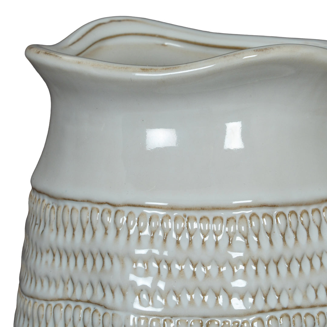 Tava Cylinder Hewn Vase by Hill Interiors