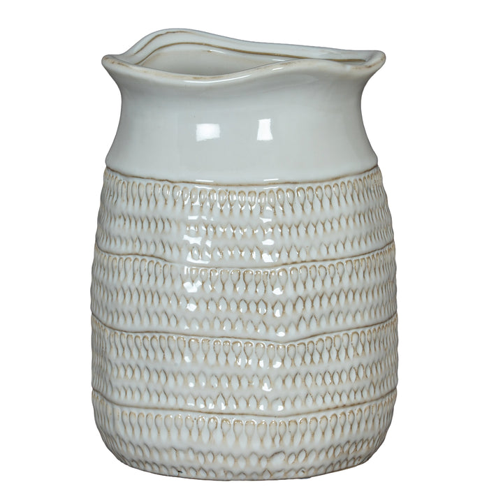Tava Cylinder Hewn Vase by Hill Interiors