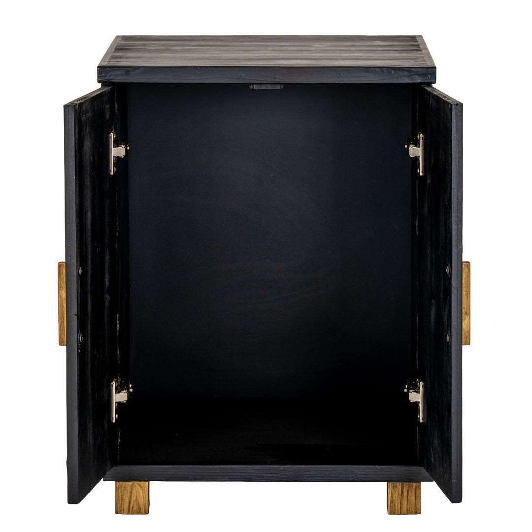 Lennox Black 2 Door Side Cupboard by Hill Interiors