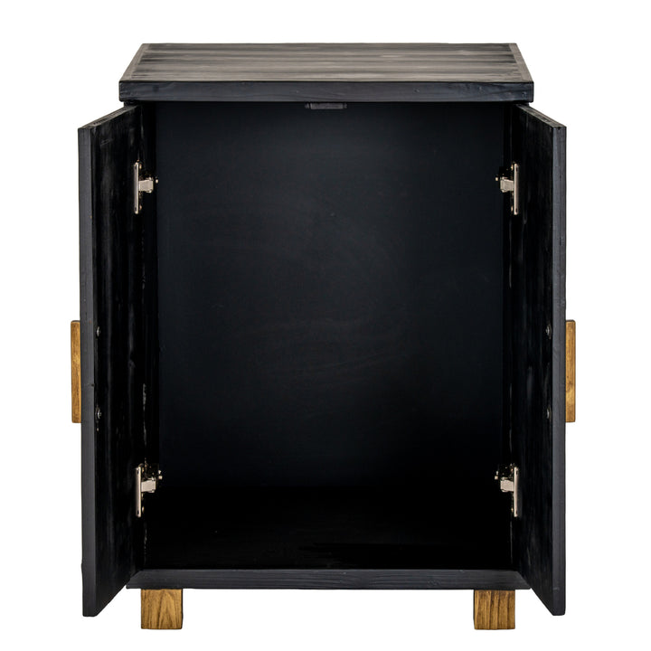 Lennox Black 2 Door Side Cupboard by Hill Interiors