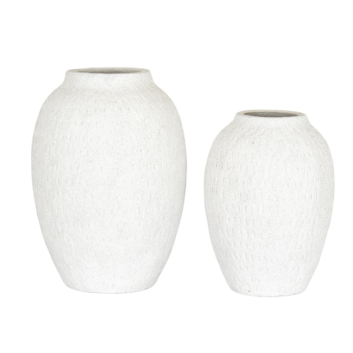 Ashen Medium Tall Vase by Hill Interiors
