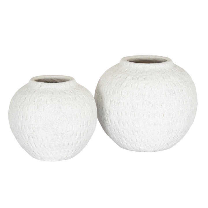 Ashen Large Round Vase by Hill Interiors