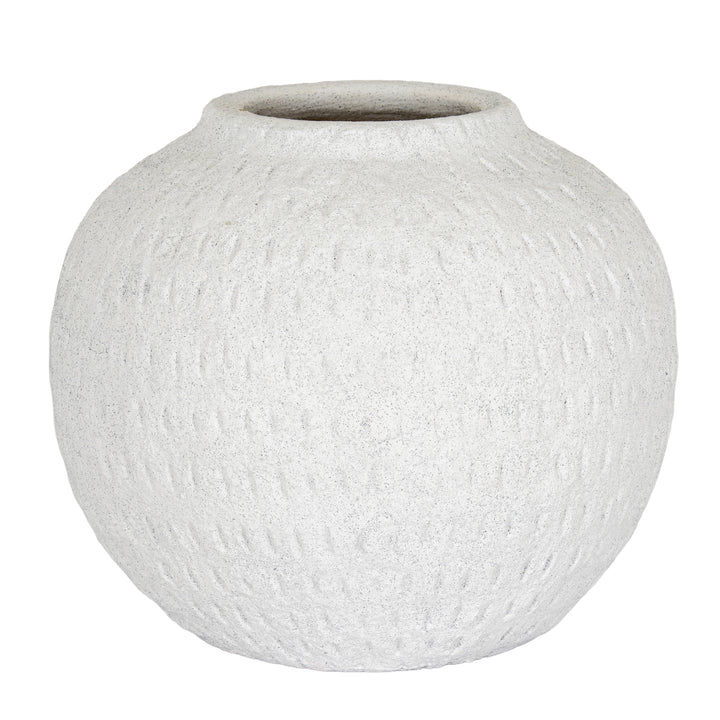 Ashen Large Round Vase by Hill Interiors
