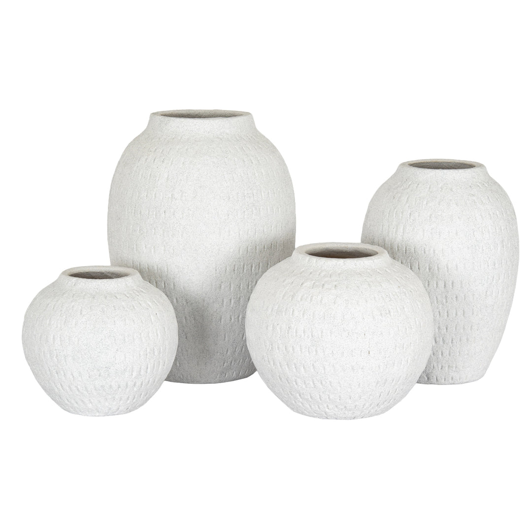 Ashen Medium Round Vase by Hill Interiors