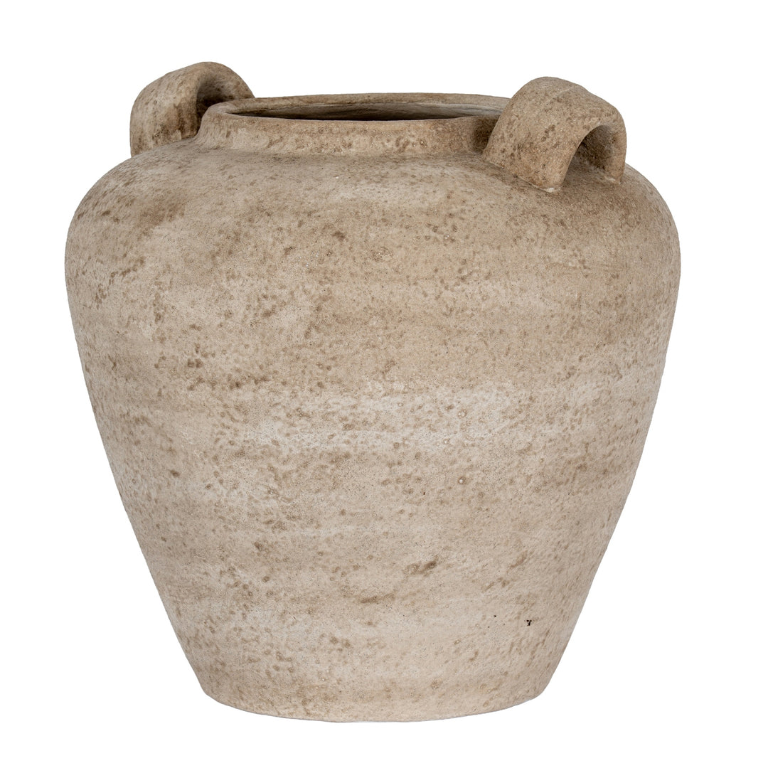 Terra Large Urn Vase With Handles by Hill Interiors