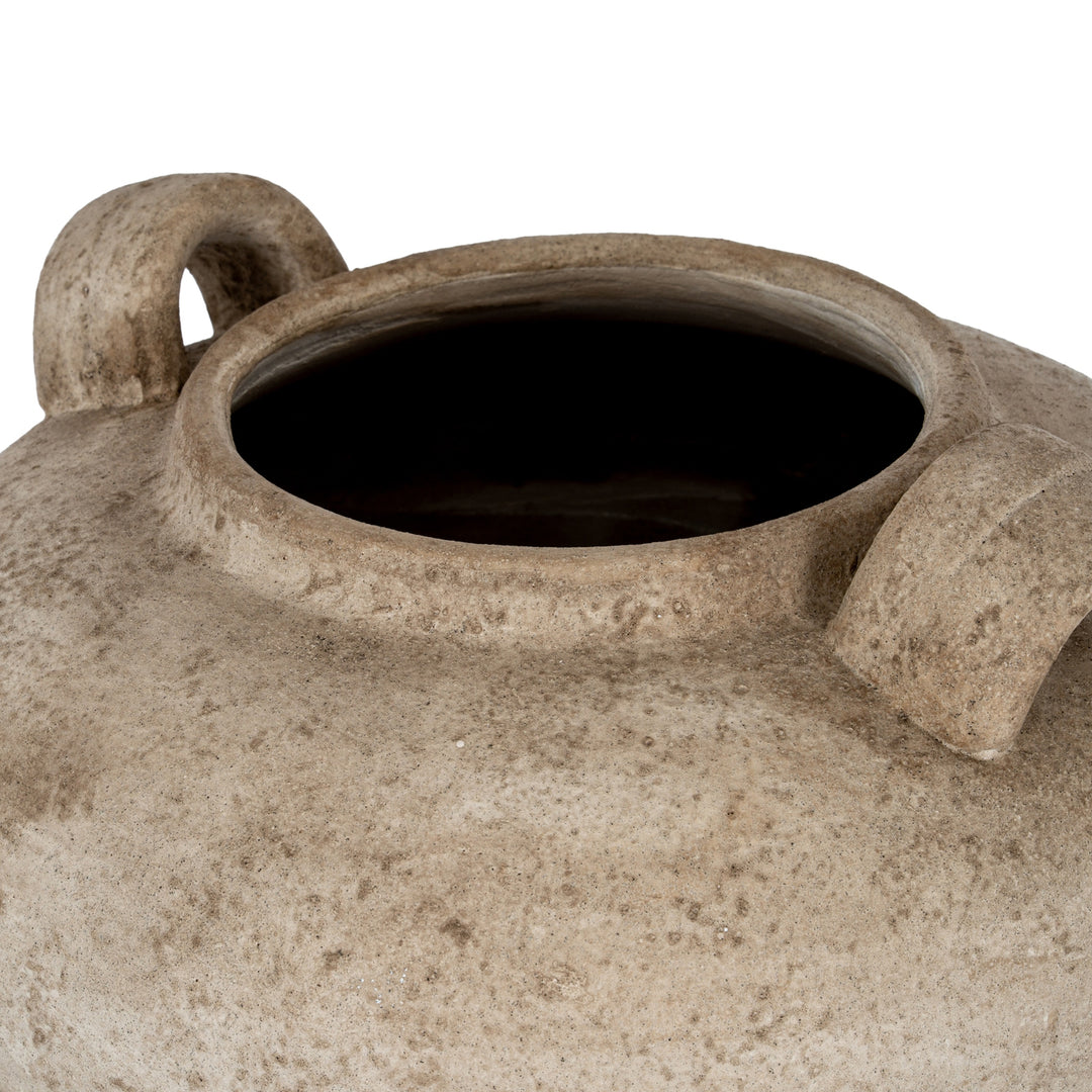 Terra Large Urn Vase With Handles by Hill Interiors