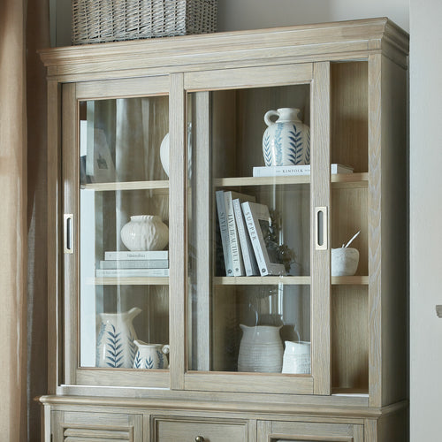 Delphine Collection Sliding Glass Dresser Top