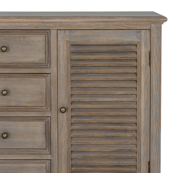 Delphine Collection 2 Door 4 Drawer Large Dresser Base