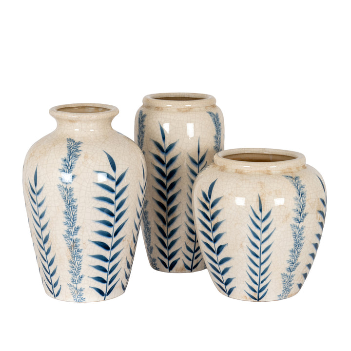 Small Blue Flora Olpe Vase by Hill Interiors