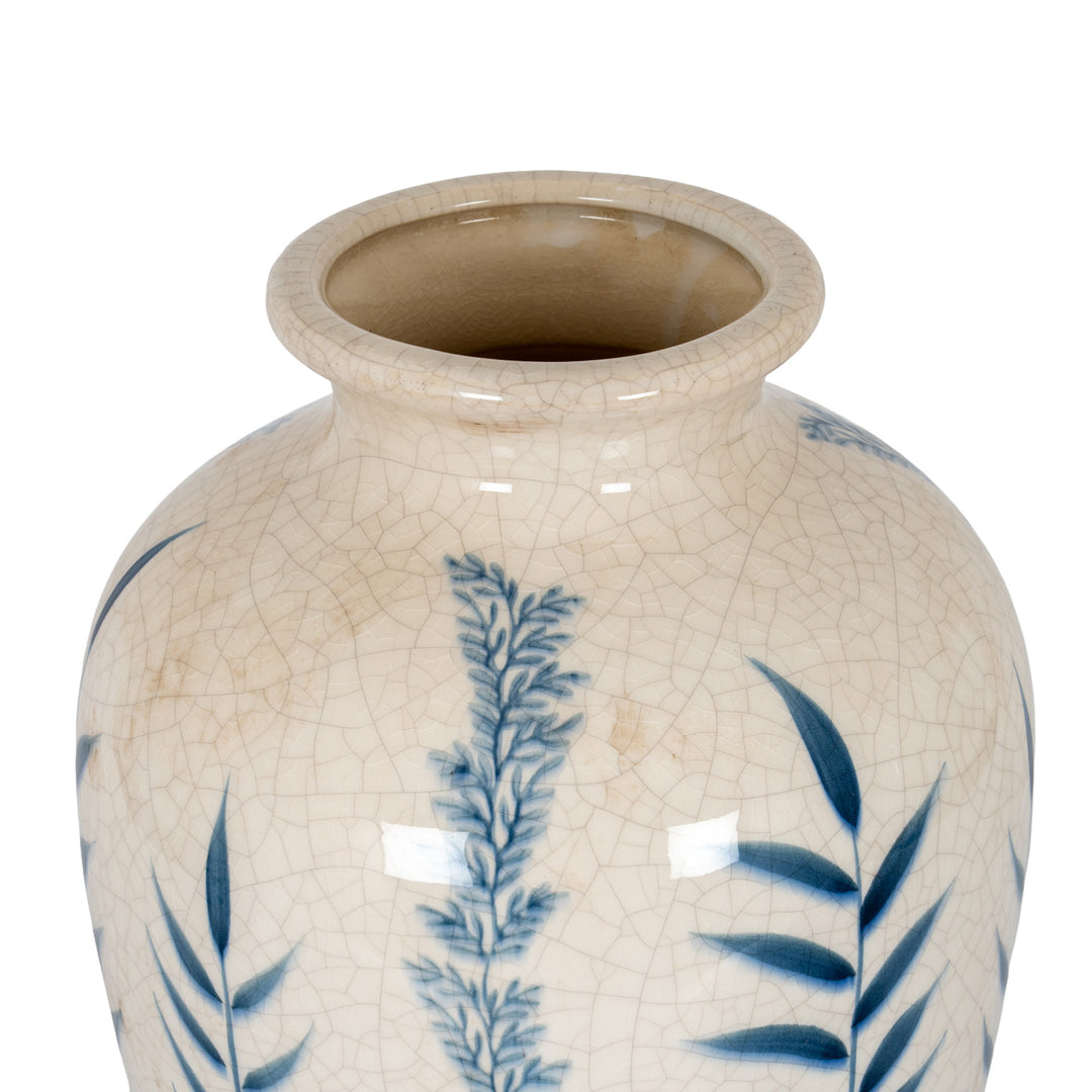 Classic Blue Flora Juniper Vase by Hill Interiors