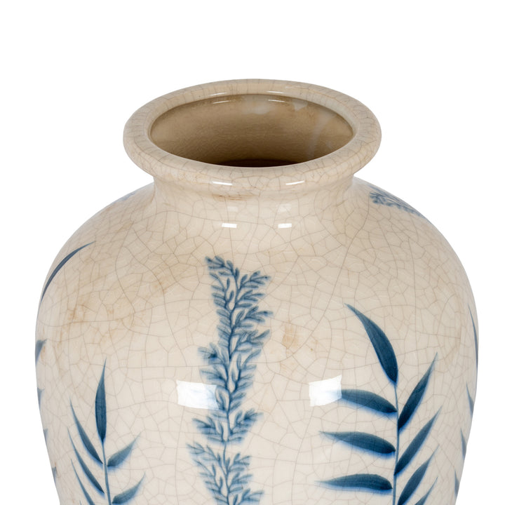 Classic Blue Flora Juniper Vase by Hill Interiors