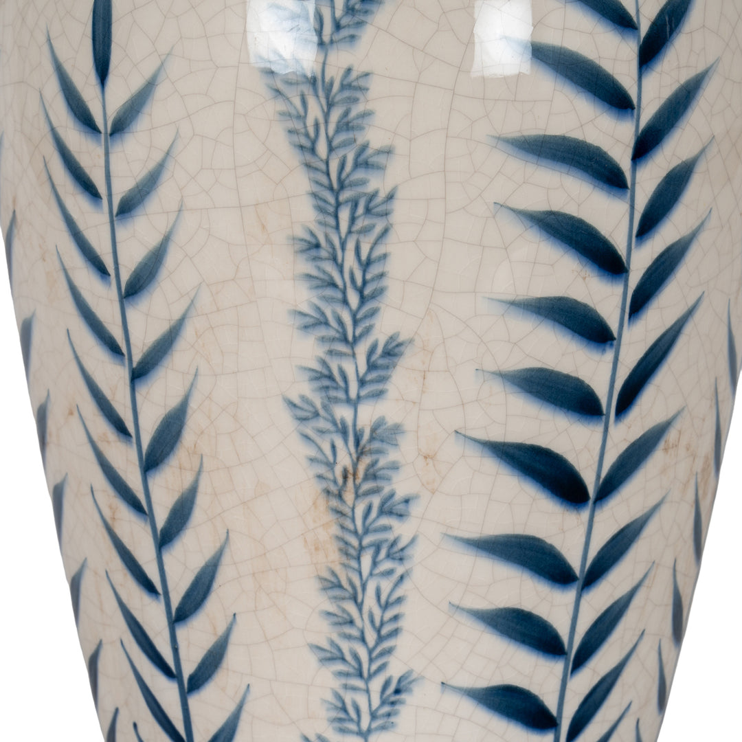 Classic Blue Flora Juniper Vase by Hill Interiors